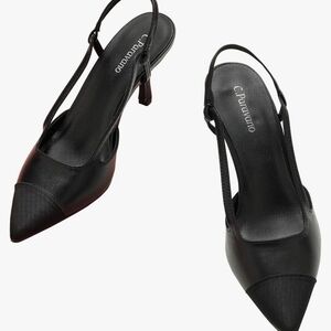 Black Slingback Heels
